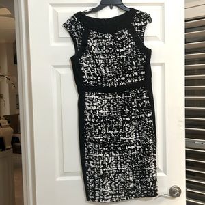 Beautiful black and white column dress